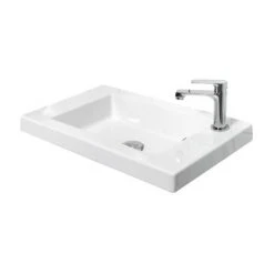 Miller London 60 Wall Hung Two Door Vanity Unit + Basin (White) -Vanity Units Shop 166W1 LN 460 1