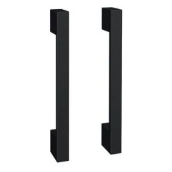 Apollo2 605mm Gloss Grey Compact Floor Standing Vanity Unit with Matt Black Handles | Victorian Plumbing -Vanity Units Shop APC2GFS6MB d2 460