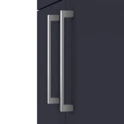 Arezzo 500 Matt Blue Freestanding Vanity Unit with Chrome Handles - Modern Bathroom Furniture -Vanity Units Shop AZB5FSVCH d2 460