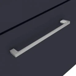 Arezzo 600 Matt Blue Wall Hung 1-Drawer Vanity Unit with Chrome Handle - Sleek Modern Design -Vanity Units Shop AZB6WHVCH d3 460