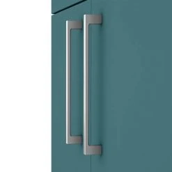 Arezzo 500 Matt Green Floor Standing Vanity Unit with Chrome Handles - Freestanding Bathroom Storage -Vanity Units Shop AZTG5FSVCH d2 460