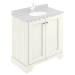 Bayswater Pointing White 800mm 2 Door Freestanding Basin Cabinet Only