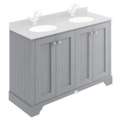 Bayswater Plummett Grey 1200mm 4 Door Freestanding Basin Cabinet Only