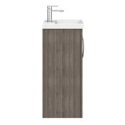 Brooklyn 500 Grey Avola Floor Standing Vanity Unit with Thin-Edge Basin - Freestanding Bathroom Furniture -Vanity Units Shop BFS5GRYTE n d1 460