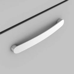 Brooklyn 600mm Grey Mist Freestanding Vanity Unit with 2 Drawers -Vanity Units Shop BFS62DGM d4 460