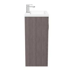 Brooklyn 600mm Grey Avola Vanity Unit - Elegant Floor Standing 2 Door Bathroom Storage -Vanity Units Shop BFS6GRY D6 460
