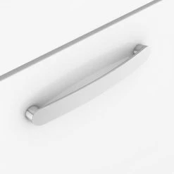 Brooklyn 800mm White Gloss Vanity Unit - Floor Standing 2 Drawer Bathroom Storage -Vanity Units Shop BFS8WHT d4 460