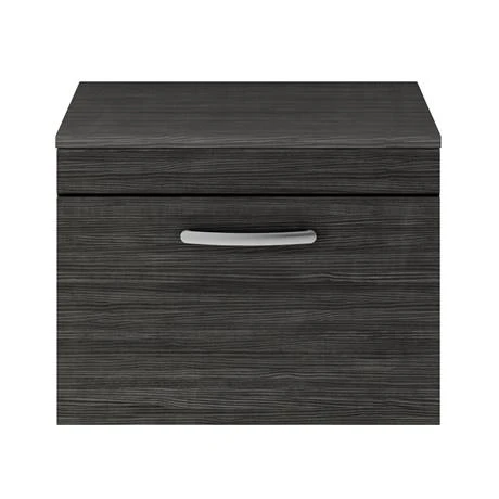 Brooklyn Wall Hung Countertop Vanity Unit - Black - 605mm | Modern Bathroom Furniture 4 Brooklyn Wall Hung Countertop Vanity Unit - Black - 605mm | Modern Bathroom Furniture - Image 4