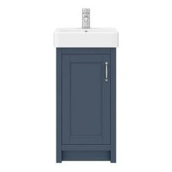 Chatsworth Traditional Blue Vanity - 425mm Wide | Freestanding Vanity Unit -Vanity Units Shop C425BLU n d4 460