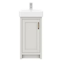 Chatsworth Traditional Grey Vanity - 425mm Wide | Freestanding Vanity Unit -Vanity Units Shop C425GRY D5 460