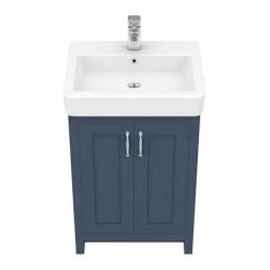 Chatsworth Traditional Blue Vanity Unit - 560mm Wide | Freestanding Bathroom Vanity 9 Chatsworth Traditional Blue Vanity Unit - 560mm Wide | Freestanding Bathroom Vanity -Vanity Units Shop C560BLU D3 460