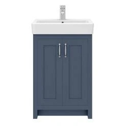 Chatsworth Traditional Blue Vanity Unit - 560mm Wide | Freestanding Bathroom Vanity 10 Chatsworth Traditional Blue Vanity Unit - 560mm Wide | Freestanding Bathroom Vanity -Vanity Units Shop C560BLU D4 460