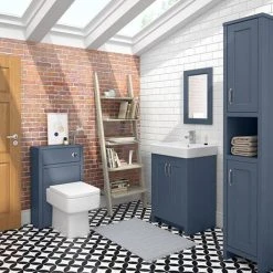 Chatsworth Traditional Blue Vanity Unit - 560mm Wide | Freestanding Bathroom Vanity 8 Chatsworth Traditional Blue Vanity Unit - 560mm Wide | Freestanding Bathroom Vanity -Vanity Units Shop C560BLU d2n 460