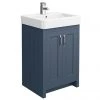 Chatsworth Traditional Blue Vanity Unit - 560mm Wide | Freestanding Bathroom Vanity