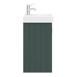 Chatsworth Traditional Green Vanity Unit - 560mm Wide Freestanding Bathroom Furniture -Vanity Units Shop C560GRN d4 460