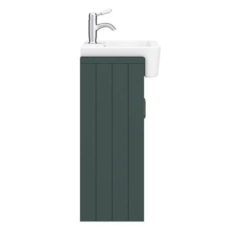Chatsworth Traditional Green Semi-Recessed Vanity - 600mm Wide | Freestanding Bathroom Unit 4 Chatsworth Traditional Green Semi-Recessed Vanity - 600mm Wide | Freestanding Bathroom Unit - Image 4