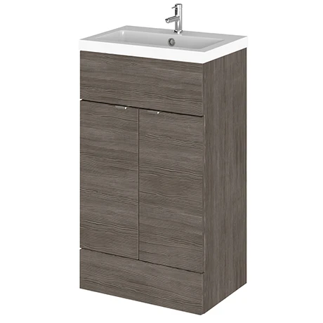 Hudson Reed Fusion Grey Avola 505x360mm Freestanding Vanity Unit & Basin - Modern Bathroom Furniture 1 Hudson Reed Fusion Grey Avola 505x360mm Freestanding Vanity Unit & Basin - Modern Bathroom Furniture