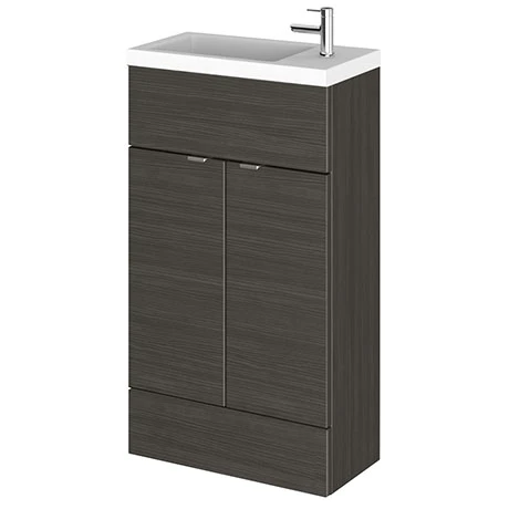 Hudson Reed Fusion Hacienda Black 505x260mm Compact Vanity Unit & Basin | Freestanding Bathroom Furniture 1 Hudson Reed Fusion Hacienda Black 505x260mm Compact Vanity Unit & Basin | Freestanding Bathroom Furniture