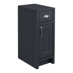 Chatsworth Traditional Graphite Double Basin Vanity + Cupboard Combination Unit | Bathroom Furniture Packs -Vanity Units Shop CBLK142PK n d5 460