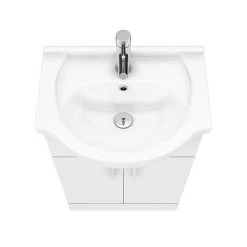 Cove White 550mm Freestanding Vanity Unit - Stylish & Functional Bathroom Storage -Vanity Units Shop CV550 D4 460