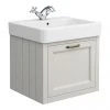 Chatsworth Traditional Grey 560mm Wall Hung Vanity Unit - Modern Bathroom Storage