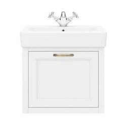 Chatsworth Traditional White 560mm Wall Hung Vanity Unit - Elegant Bathroom Storage Solution -Vanity Units Shop CWH560WHT n d4 460