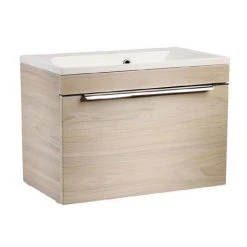 Roper Rhodes Cypher 600mm Wall Mounted Vanity Unit - Light Elm | Modern Bathroom Storage