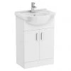 Cove White 550mm Freestanding Vanity Unit - Stylish & Functional Bathroom Storage