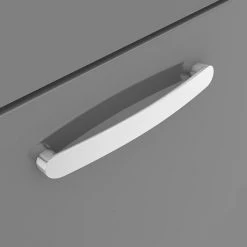 Brooklyn 1205mm Gloss Grey Double Basin 4 Drawer Vanity Unit - Stylish & Functional Bathroom Furniture -Vanity Units Shop DBFS12GG4D d2 460