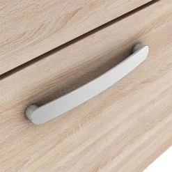 Brooklyn 1205mm Natural Oak Wall Hung Double Basin Vanity Unit - Modern Bathroom Storage Solution -Vanity Units Shop DBWH12OK d3 460