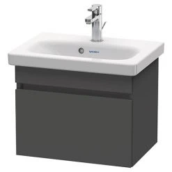 Duravit DuraStyle 550mm Wall Mounted Vanity Unit with 1 Drawer | Graphite Matt Finish