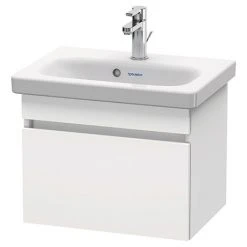 Duravit DuraStyle 550mm 1-Drawer Wall Mounted Vanity Unit - White Matt | Premium Bathroom Storage