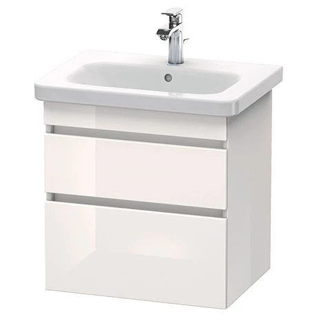 Duravit DuraStyle 650mm 2-Drawer Wall Mounted Vanity Unit - White High Gloss | Premium Bathroom Furniture 1 Duravit DuraStyle 650mm 2-Drawer Wall Mounted Vanity Unit - White High Gloss | Premium Bathroom Furniture