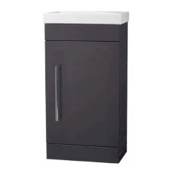 Roper Rhodes Esta 445mm Cloakroom Unit - Matt Carbon | Freestanding Vanity Unit