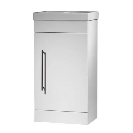 Roper Rhodes Esta 450mm Gloss White Freestanding Cloakroom Vanity Unit 1 Roper Rhodes Esta 450mm Gloss White Freestanding Cloakroom Vanity Unit