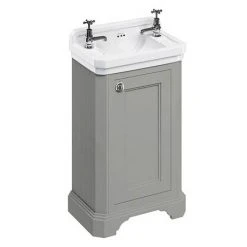 Burlington Freestanding Cloakroom Vanity Unit & Basin - Dark Olive | Elegant Design