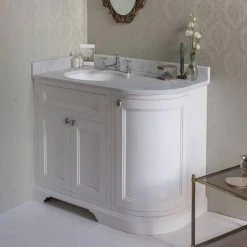 Burlington Freestanding Corner Vanity Unit - Matt White - Left Hand 1000mm with Worktop | Modern Bathroom Furniture 7 Burlington Freestanding Corner Vanity Unit - Matt White - Left Hand 1000mm with Worktop | Modern Bathroom Furniture -Vanity Units Shop FC2O BC98L D1 460 1
