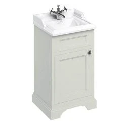 Burlington 50cm Freestanding Cloakroom Vanity Unit & Basin - Sand | Elegant Modern Design