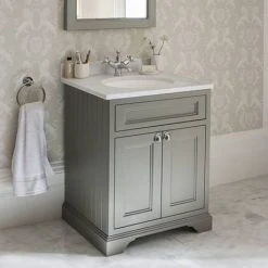 Burlington 65 2-Door Vanity Unit & Minerva Worktop with Basin - Sand | Freestanding Bathroom Furniture 6 Burlington 65 2-Door Vanity Unit & Minerva Worktop with Basin - Sand | Freestanding Bathroom Furniture -Vanity Units Shop FF8W BC66 D1N 460