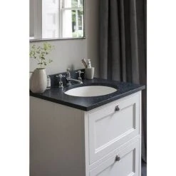 Burlington 65 2-Drawer Vanity Unit & Minerva Worktop with Basin - Classic Grey | Freestanding Bathroom Furniture 6 Burlington 65 2-Drawer Vanity Unit & Minerva Worktop with Basin - Classic Grey | Freestanding Bathroom Furniture -Vanity Units Shop FF9G BC66 D2 460