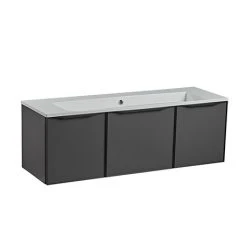 Roper Rhodes Gloss Dark Clay 1200mm Wall Mounted Vanity Unit with Isocast Basin
