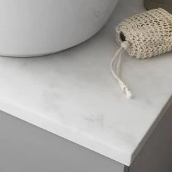 Crosswater Glide II Wall Hung Countertop Vanity Unit - American Walnut with Marble Worktop 5 Crosswater Glide II Wall Hung Countertop Vanity Unit - American Walnut with Marble Worktop -Vanity Units Shop Glide2 marble worktop D2 460 2