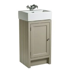 Roper Rhodes Hampton Cloakroom Unit & Basin - Mocha | Premium Cloakroom Vanity Unit