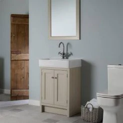 Roper Rhodes Hampton 575mm Freestanding Vanity Unit & Basin in Mocha | Luxury Countertop Design 6 Roper Rhodes Hampton 575mm Freestanding Vanity Unit & Basin in Mocha | Luxury Countertop Design -Vanity Units Shop HAMP 550 MC D1 460