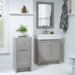 Roper Rhodes Hampton 700mm Freestanding Vanity Unit with Mocha Countertop & Basin 3 Roper Rhodes Hampton 700mm Freestanding Vanity Unit with Mocha Countertop & Basin -Vanity Units Shop HAMP 700 MC D1 460