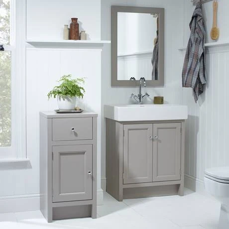 Roper Rhodes Hampton 700mm Freestanding Vanity Unit with Mocha Countertop & Basin 2 Roper Rhodes Hampton 700mm Freestanding Vanity Unit with Mocha Countertop & Basin - Image 2