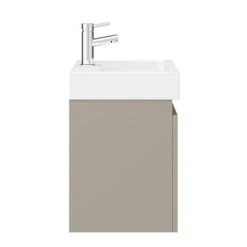 Milan Juno 500 x 360mm Stone Grey Wall Hung Vanity Unit - Modern Bathroom Storage Solution -Vanity Units Shop JN5SG n d3 460