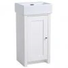 Tavistock Lansdown 400mm Freestanding Cloakroom Unit with Basin - Linen White