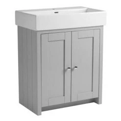 Tavistock Lansdown 700mm Freestanding Vanity Unit with Basin - Pebble Grey