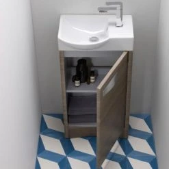 Roper Rhodes Mia 450mm Freestanding Vanity Unit - Gloss White | Compact Bathroom Storage Solution 5 Roper Rhodes Mia 450mm Freestanding Vanity Unit - Gloss White | Compact Bathroom Storage Solution -Vanity Units Shop MIA450DE D2N 460